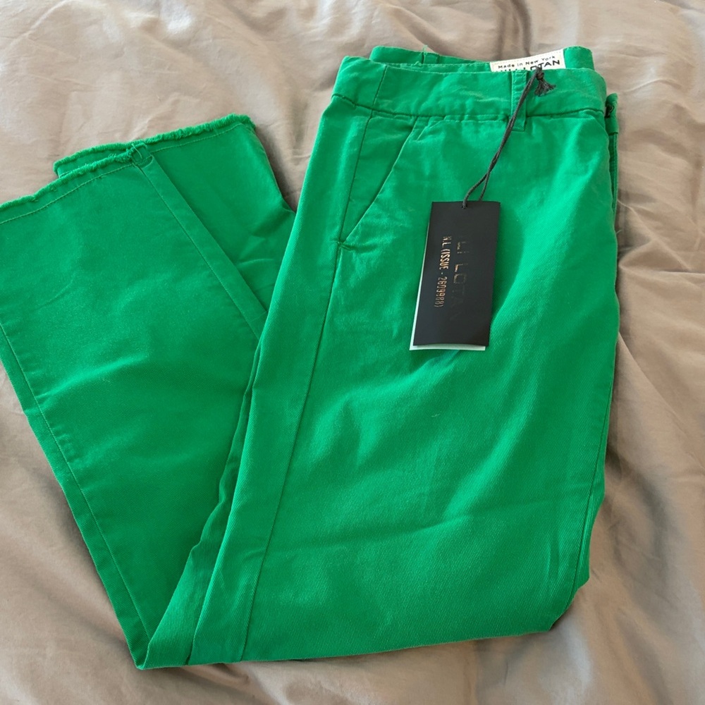 NWT Nili Lotan East Hampton Pant in Rich Green! SOLD OUT Everywhere! Perfect.